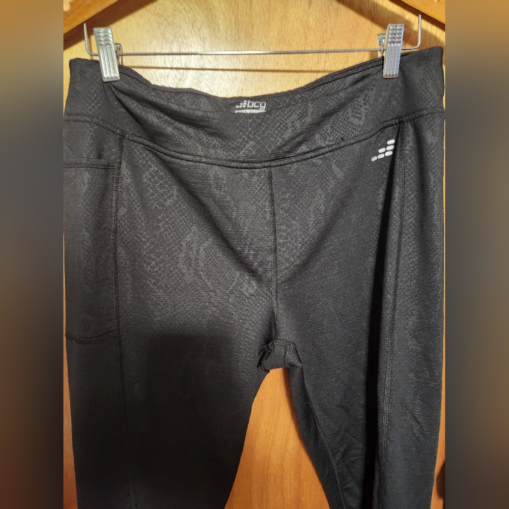 BCG Black Athletic Leggings Cold Weather XL